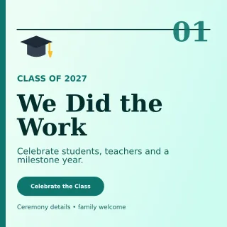 Editorial Graduation Announcement Social Post — editable white education template, instagram post