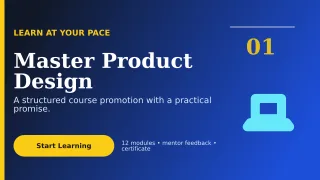 Editorial Online Course Wide Ad — editable blue education template, youtube thumbnail