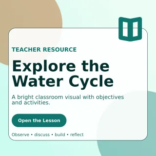 Glass Lesson Plan Social Post — editable white education template, instagram post