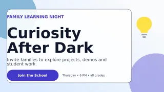 Glass School Event Wide Ad — editable white education template, youtube thumbnail