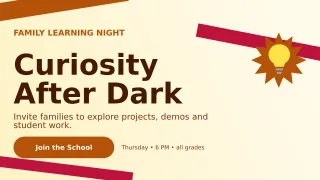 Kinetic School Event Wide Ad — editable white education template, youtube thumbnail