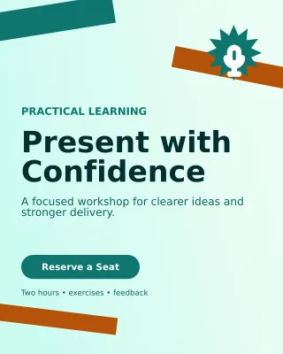 Kinetic Skills Workshop Poster — editable white education template, instagram portrait
