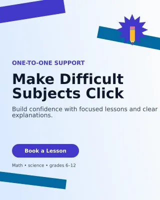 Kinetic Tutoring Service Poster — editable white education template, instagram portrait