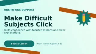 Kinetic Tutoring Service Wide Ad — editable white education template, youtube thumbnail