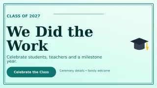 Luxe Graduation Announcement Wide Ad — editable white education template, youtube thumbnail