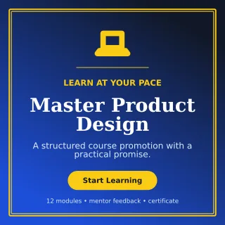 Luxe Online Course Social Post — editable blue education template, instagram post