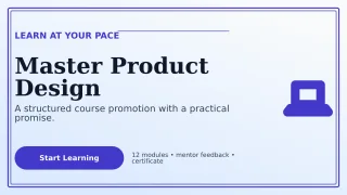 Luxe Online Course Wide Ad — editable white education template, youtube thumbnail