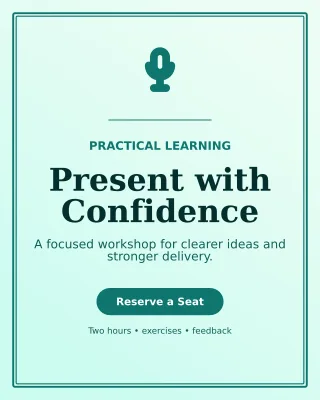 Luxe Skills Workshop Poster — editable white education template, instagram portrait