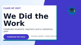Neo Graduation Announcement Wide Ad — editable white education template, youtube thumbnail