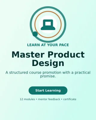 Orbit Online Course Poster — editable white education template, instagram portrait