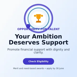 Orbit Scholarship Program Social Post — editable white education template, instagram post