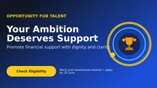Orbit Scholarship Program Wide Ad — editable blue education template, youtube thumbnail