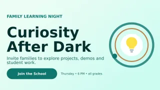 Orbit School Event Wide Ad — editable white education template, youtube thumbnail