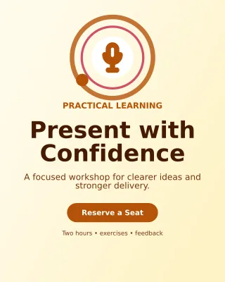 Orbit Skills Workshop Poster — editable white education template, instagram portrait