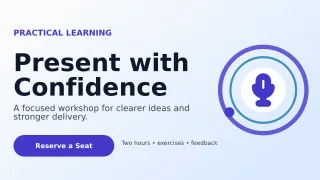 Orbit Skills Workshop Wide Ad — editable white education template, youtube thumbnail