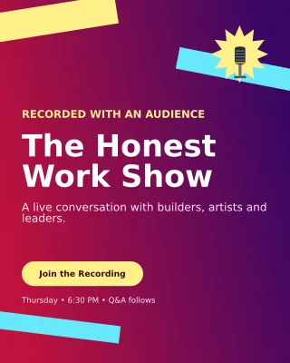 Kinetic Live Podcast Poster — editable purple entertainment event template, instagram portrait