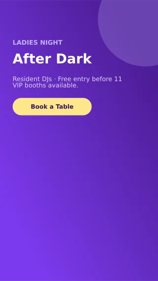 Club Night — editable purple invitation template, story / reel