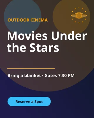 Film Screening — editable blue invitation template, instagram portrait
