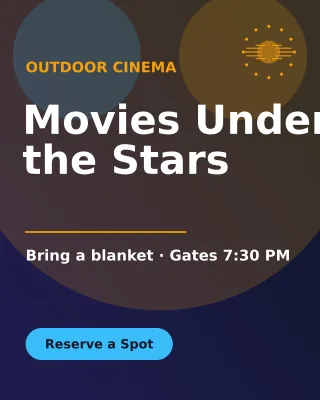 Film Screening — editable blue invitation template, instagram portrait