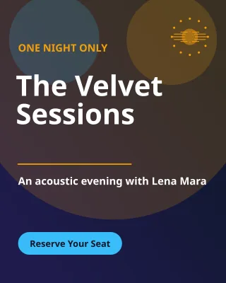 Live Show — editable blue invitation template, instagram portrait