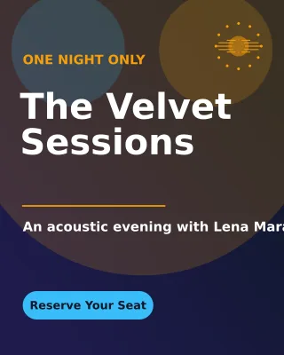 Live Show — editable blue invitation template, instagram portrait