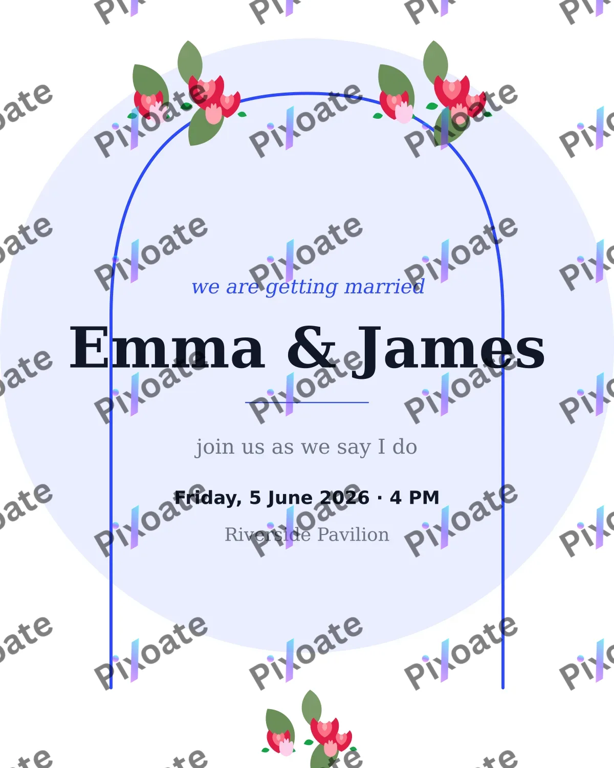 Modern Minimal Invite Modern Minimal Invite — editable white invitation template, instagram portrait