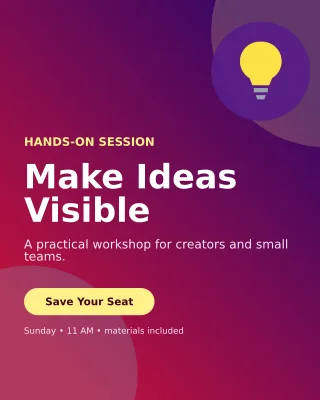 Aurora Creative Workshop Flyer Poster — editable purple flyer or poster template, instagram portrait