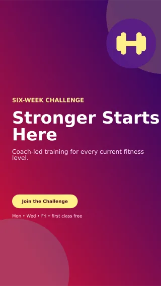 Aurora Fitness Bootcamp Flyer Digital Flyer — editable purple flyer or poster template, story / reel