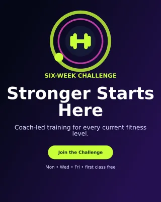 Orbit Fitness Bootcamp Flyer Poster — editable black flyer or poster template, instagram portrait