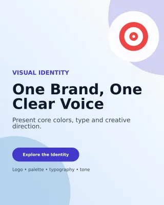 Aurora Brand Board Poster — editable white graphic design template, instagram portrait