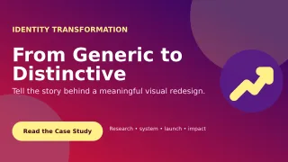 Aurora Design Case Study Wide Ad — editable purple graphic design template, youtube thumbnail