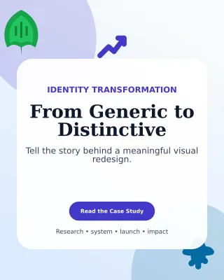 Botanical Design Case Study Poster — editable white graphic design template, instagram portrait