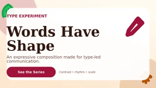 Botanical Typography Poster Wide Ad — editable white graphic design template, youtube thumbnail