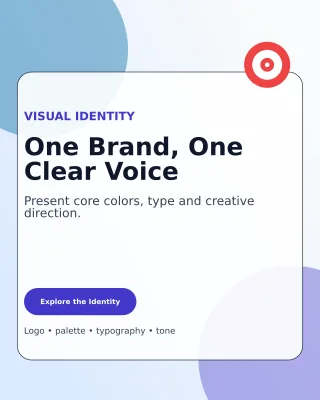 Glass Brand Board Poster — editable white graphic design template, instagram portrait