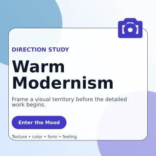 Glass Creative Moodboard Social Post — editable white graphic design template, instagram post