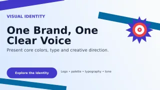Kinetic Brand Board Wide Ad — editable white graphic design template, youtube thumbnail