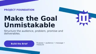 Kinetic Creative Brief Wide Ad — editable white graphic design template, youtube thumbnail