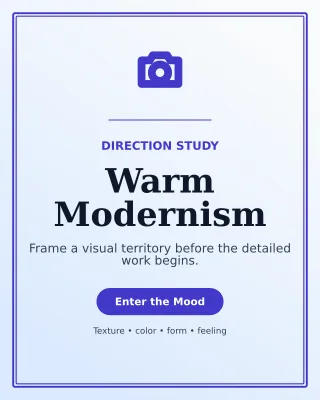 Luxe Creative Moodboard Poster — editable white graphic design template, instagram portrait