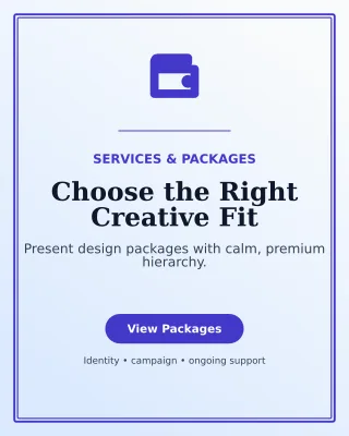 Luxe Design Pricing Guide Poster — editable white graphic design template, instagram portrait