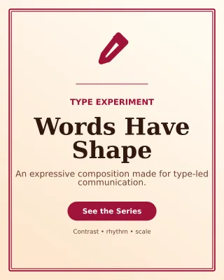 Luxe Typography Poster Poster — editable white graphic design template, instagram portrait