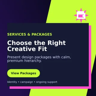 Neo Design Pricing Guide Social Post — editable black graphic design template, instagram post