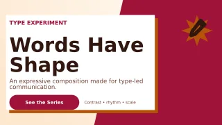 Neo Typography Poster Wide Ad — editable white graphic design template, youtube thumbnail
