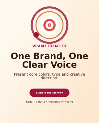 Orbit Brand Board Poster — editable white graphic design template, instagram portrait