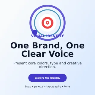 Orbit Brand Board Social Post — editable white graphic design template, instagram post