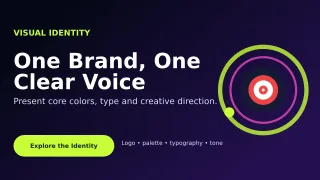 Orbit Brand Board Wide Ad — editable black graphic design template, youtube thumbnail