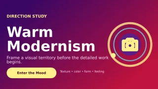 Orbit Creative Moodboard Wide Ad — editable purple graphic design template, youtube thumbnail
