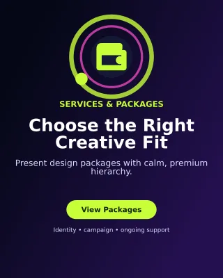 Orbit Design Pricing Guide Poster — editable black graphic design template, instagram portrait