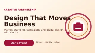 Orbit Design Services Wide Ad — editable white graphic design template, youtube thumbnail