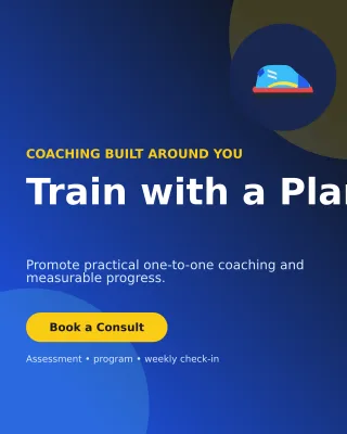 Aurora Personal Trainer Poster — editable blue health and fitness template, instagram portrait