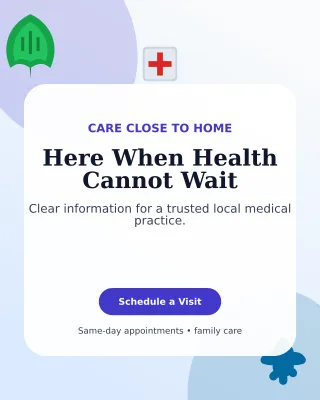 Botanical Medical Clinic Poster — editable white health and fitness template, instagram portrait